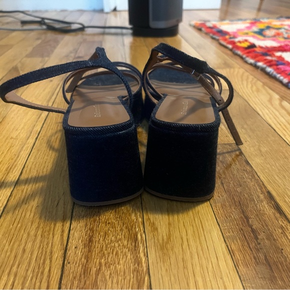 Reformation Zolanda Sandals in Denim - Picture 6 of 9
